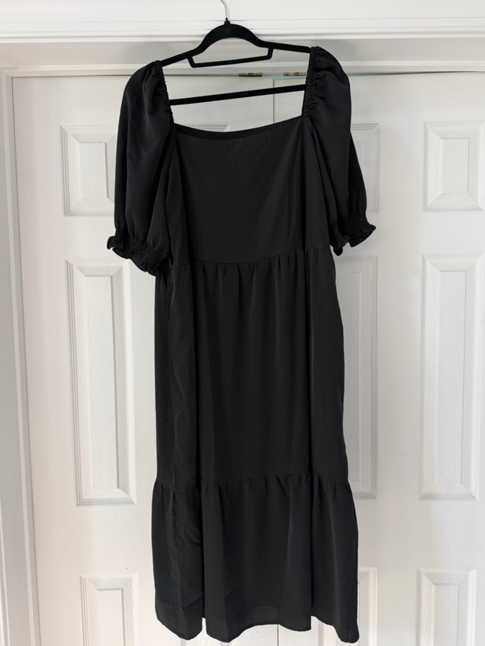 Saks Fifth Avenue Black Midi Dress